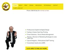 Tablet Screenshot of cheekymonkeymarketing.com.au